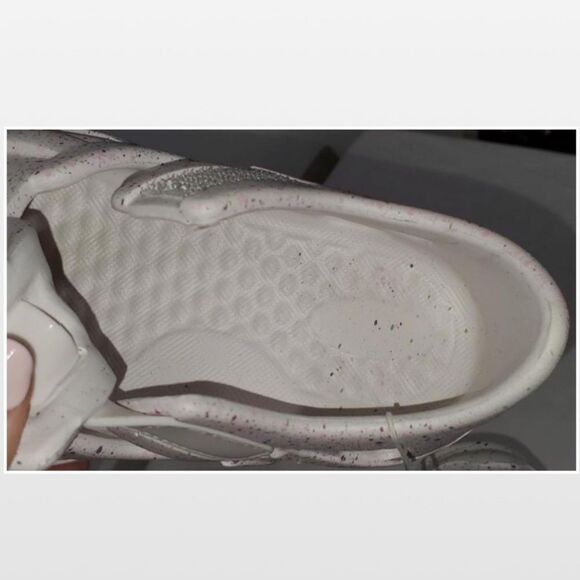 New Stepping Stone Shoes  Kid Size 12 Girls White & Pink Rainbow Sandals NWT - Picture 14 of 16